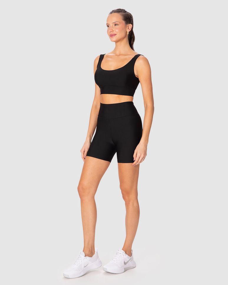 Shorts Esportivo Feminino Bolso Costas Em Malha Dry E Proteção UV50+ Malwee Active