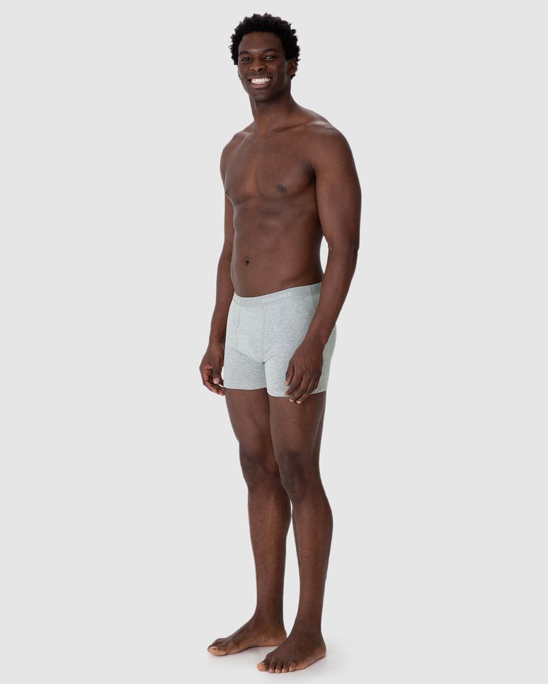 Kit Cueca Boxer Cós Elástico Em Algodão Com Elastano