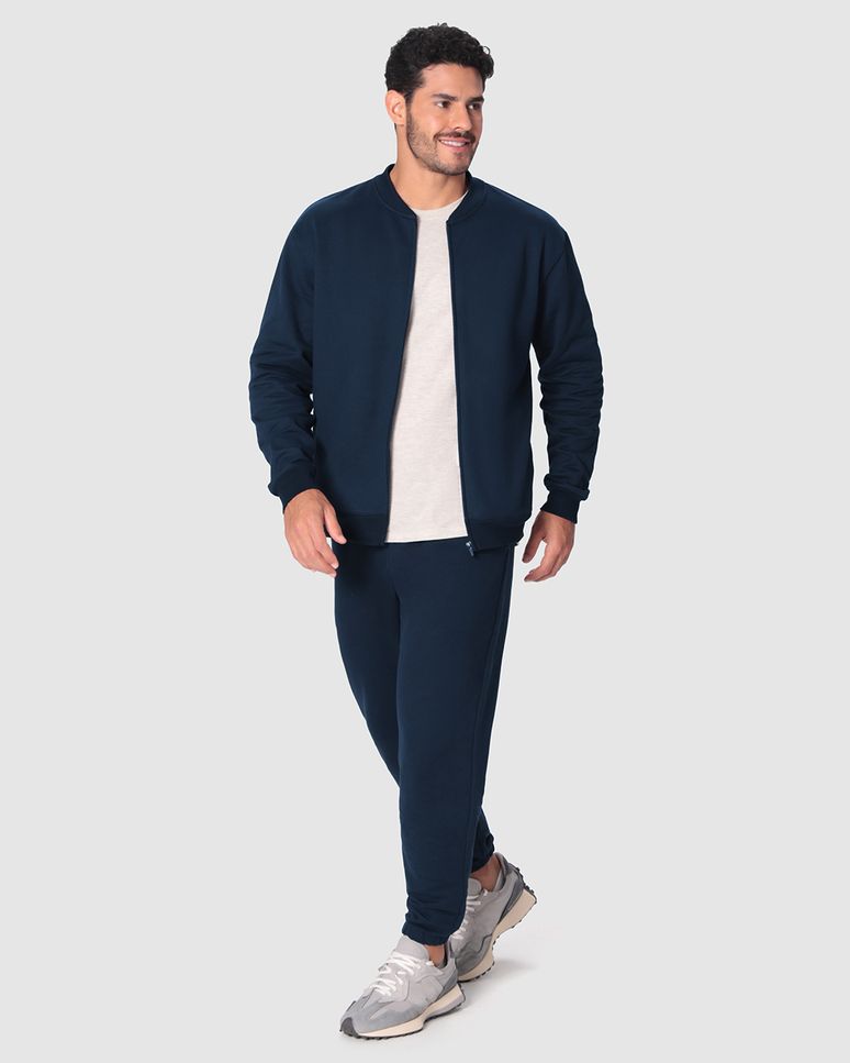 Calça Básica Masculina Jogger Em Moletom Sem Flanela