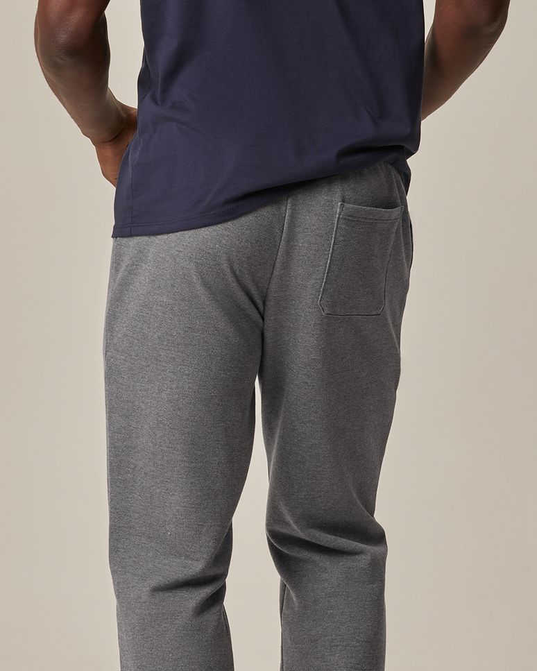 Calça Básica Masculina Bolso Faca Em Moletom Flanelado