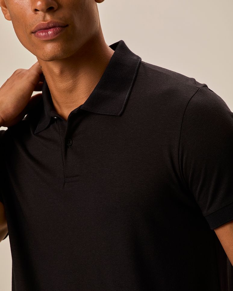 Camisa Polo Movimento Slim Peitilho Frontal Em Malha Anti Odor