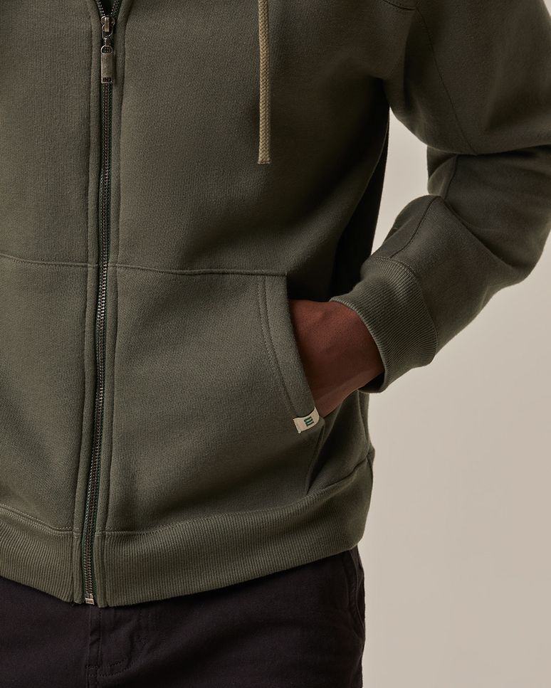 Jaqueta Masculina Abraço Com Capuz Em Moletom Comfy Touch Flanelado