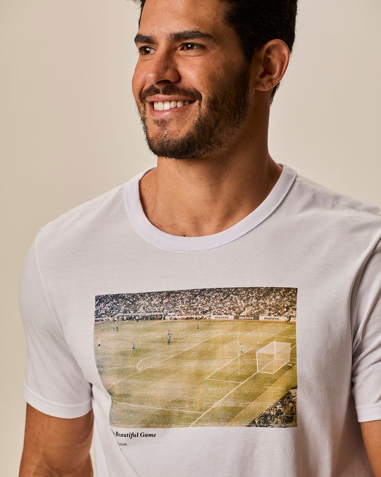 Camiseta Masculina Slim The Beautiful Game Em Algodão