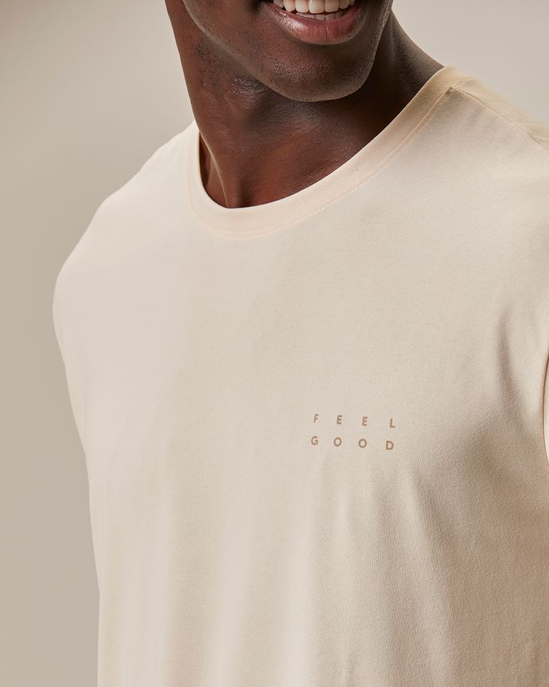 Camiseta Esportiva Masculina Estampa Feel Good Proteção UV Malwee Active