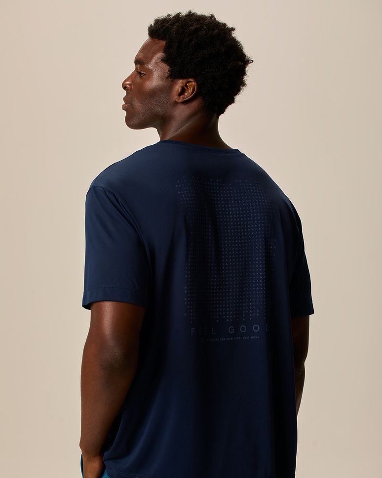 Camiseta Esportiva Masculina Estampa Feel Good Proteção UV Malwee Active