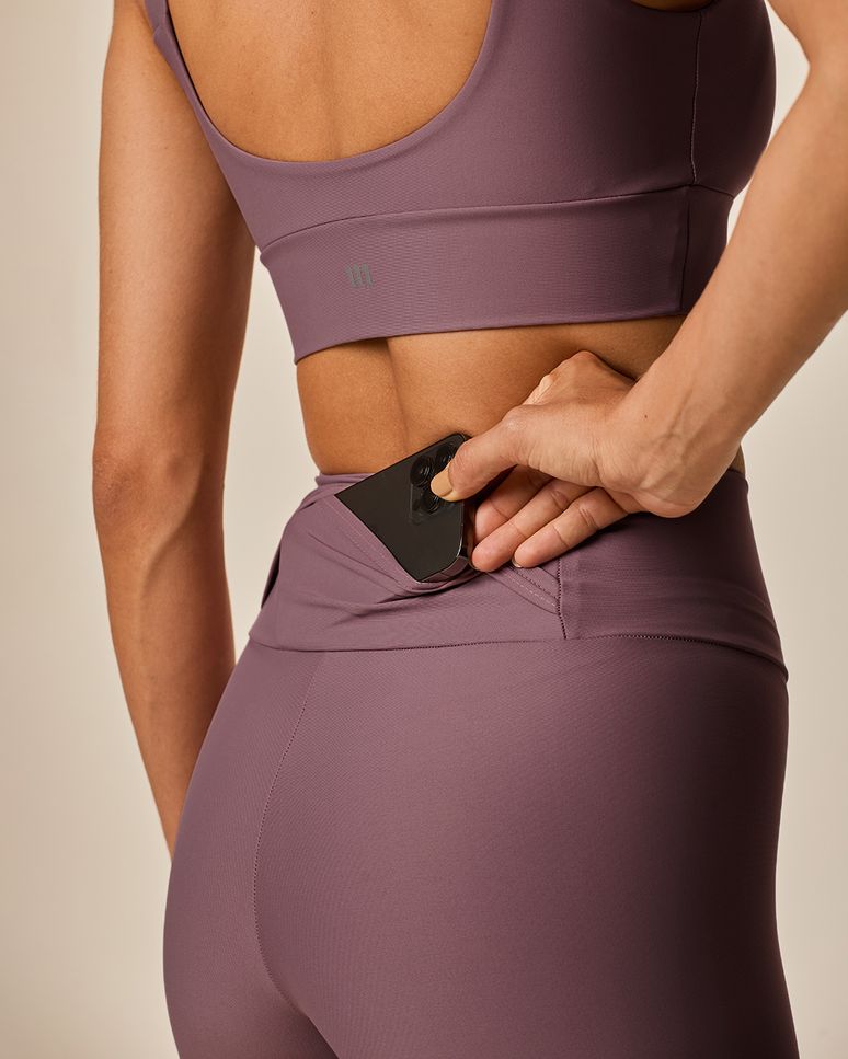 Shorts Esportivo Feminino Bolso Costas Em Malha Dry E Proteção UV50+ Malwee Active