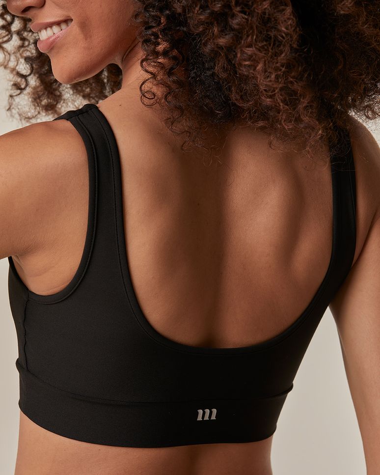 Top Esportivo Decote U Alça Média Em Malha Dry E Proteção UV50+ Malwee Active