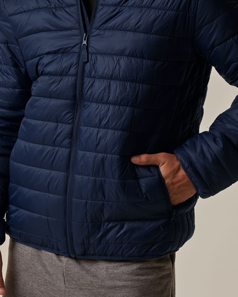 Jaqueta Básica Masculina Puffer Em Poliamida