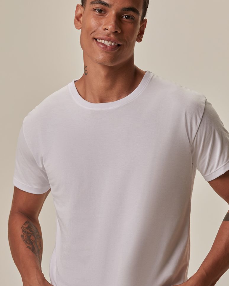 Camiseta Original Masculina Decote Redondo Em Algodão