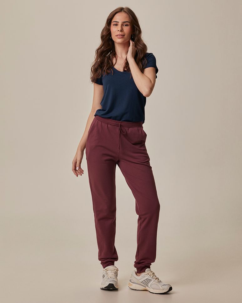 Blusa Básica Feminina Mullet Decote V Em Viscose Stretch