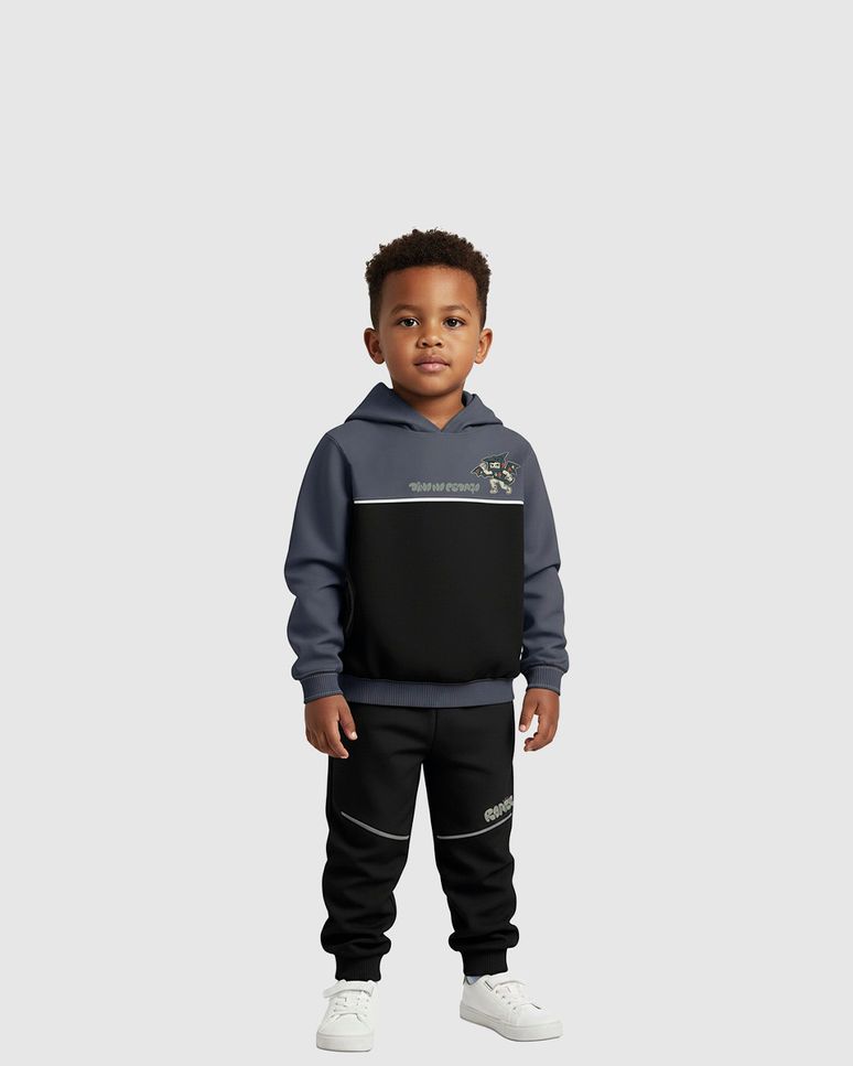 Conjunto Infantil Menino Blusão Bolso Funcional Em Moletinho Malwee Kids