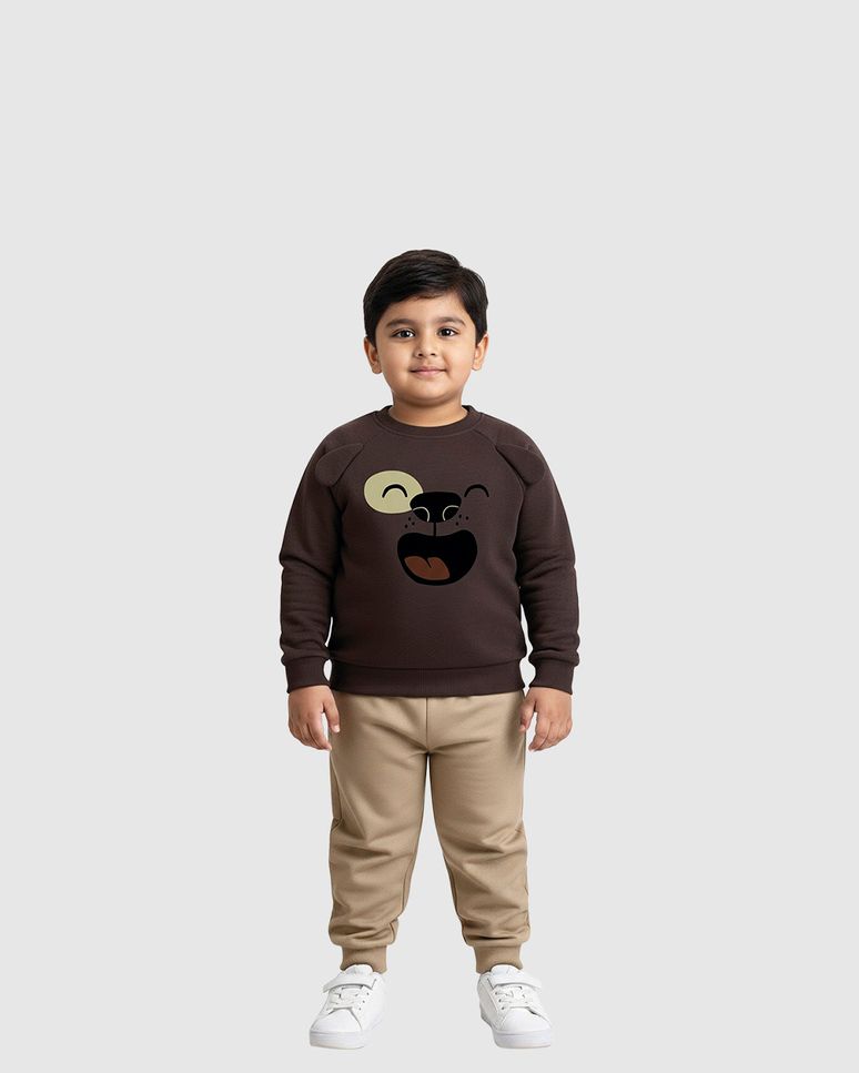 Conjunto Infantil Menino Blusão Com Aplique Em Moletom Flanelado Malwee Kids