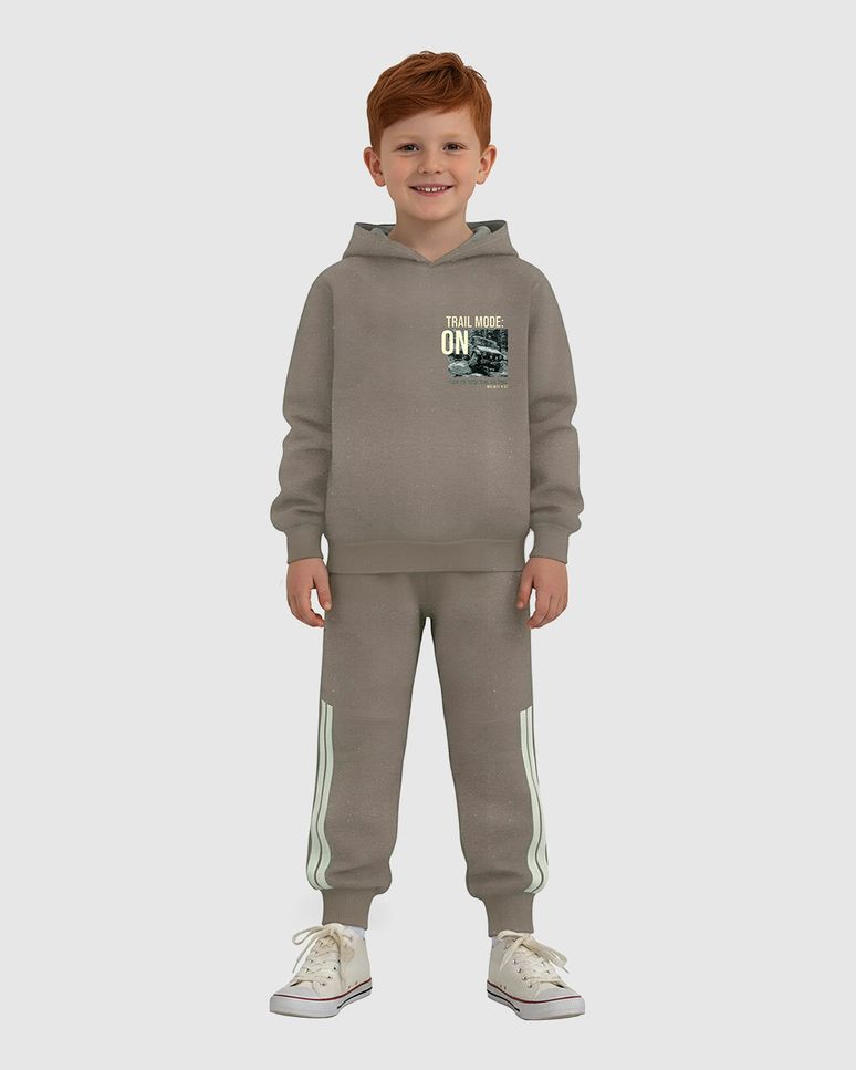 Conjunto Infantil Menino Blusão E Calça Em Moletom Botonê Malwee Kids