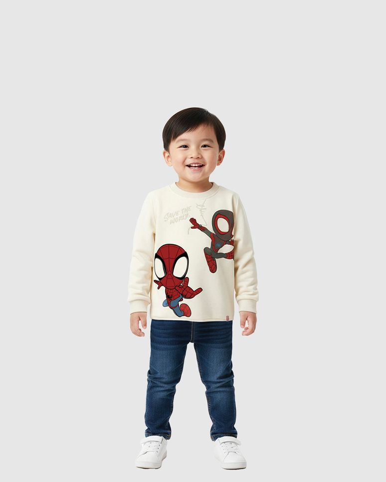 Camiseta Infantil Menino Manga Longa Spidey Homem-Aranha Malwee Kids