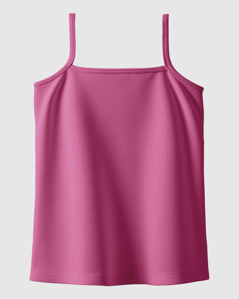 Regata Infantil Menina Alça Fina Em Algodão Malwee Kids