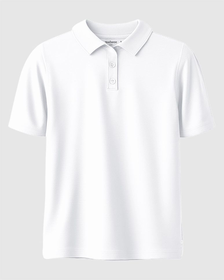 Camisa Polo Infantil Menino Gola Esporte Em Piquet Stretch Malwee Kids