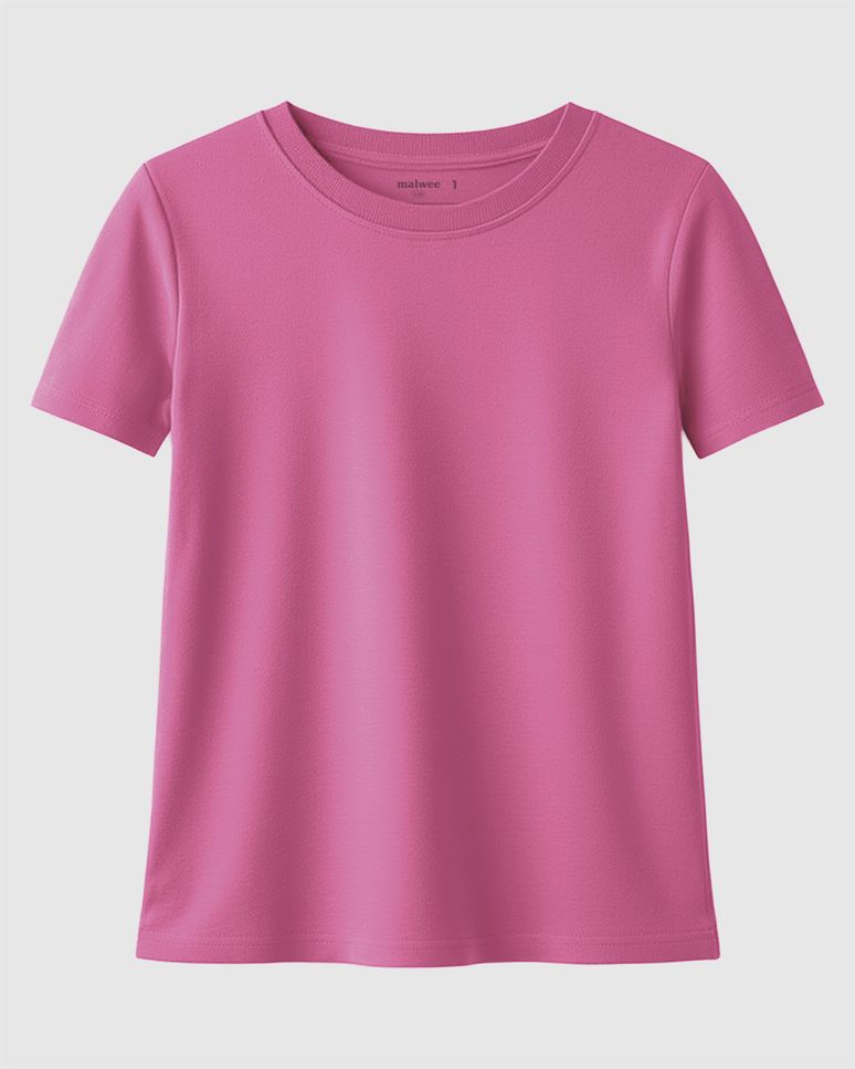 Blusa Infantil Menina Decote Redondo Em Algodão Malwee Kids