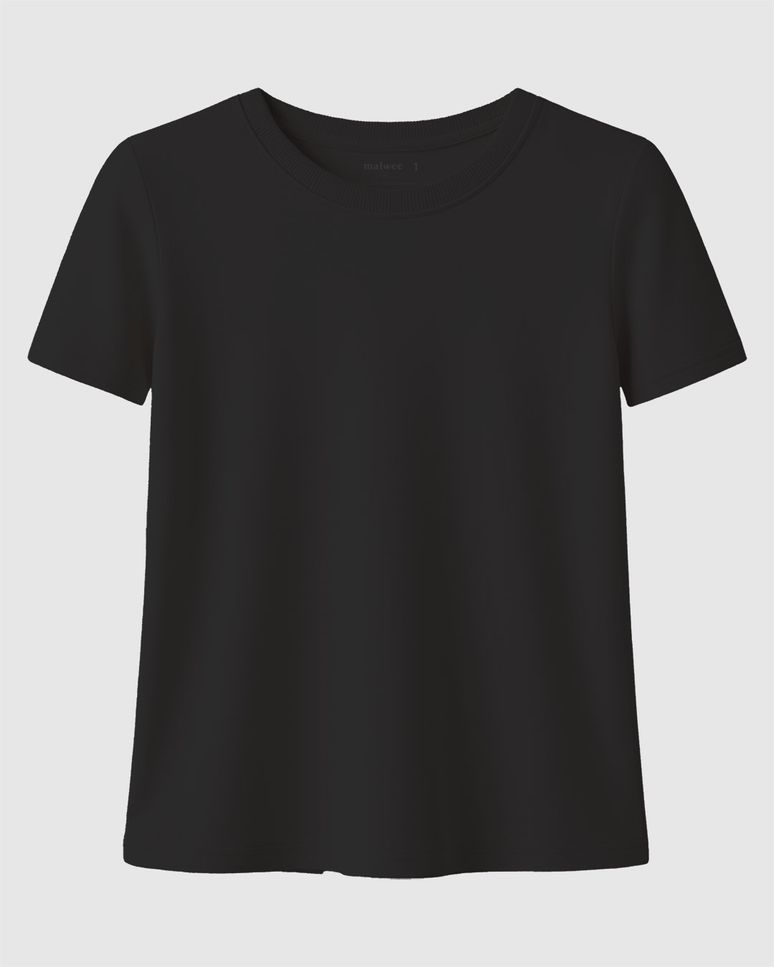 Blusa Infantil Menina Decote Redondo Em Algodão Malwee Kids