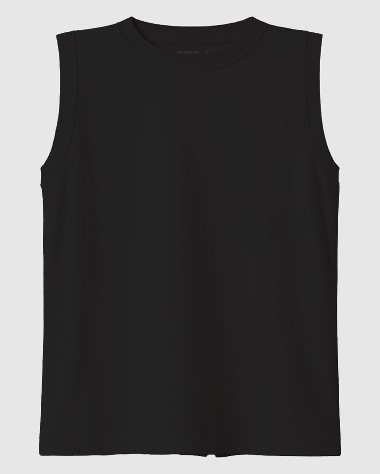 Regata Infantil Menino Decote Redondo Em Algodão Malwee Kids