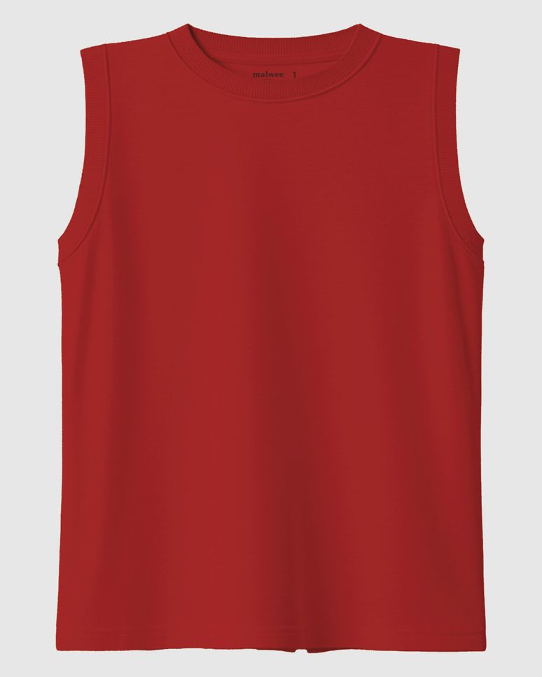 Regata Infantil Menino Decote Redondo Em Algodão Malwee Kids