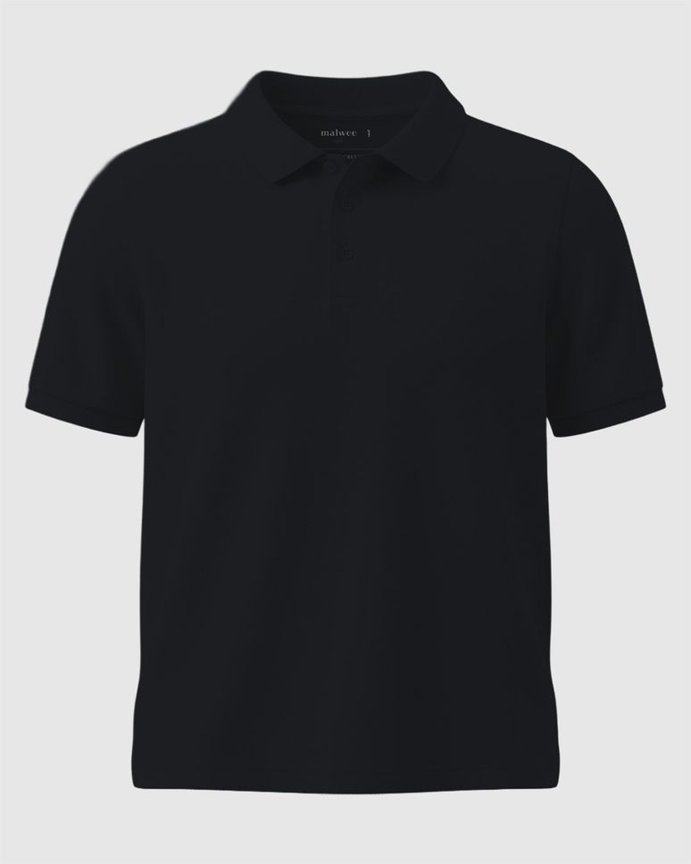 Camisa Polo Infantil Menino Peitilho Frontal Em Algodão Malwee Kids