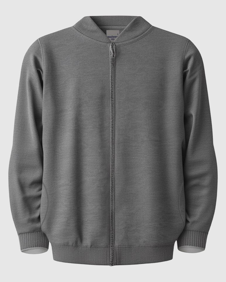 Jaqueta Infantil Unissex Bolso Funcional Em Moletom Flanelado Malwee Kids