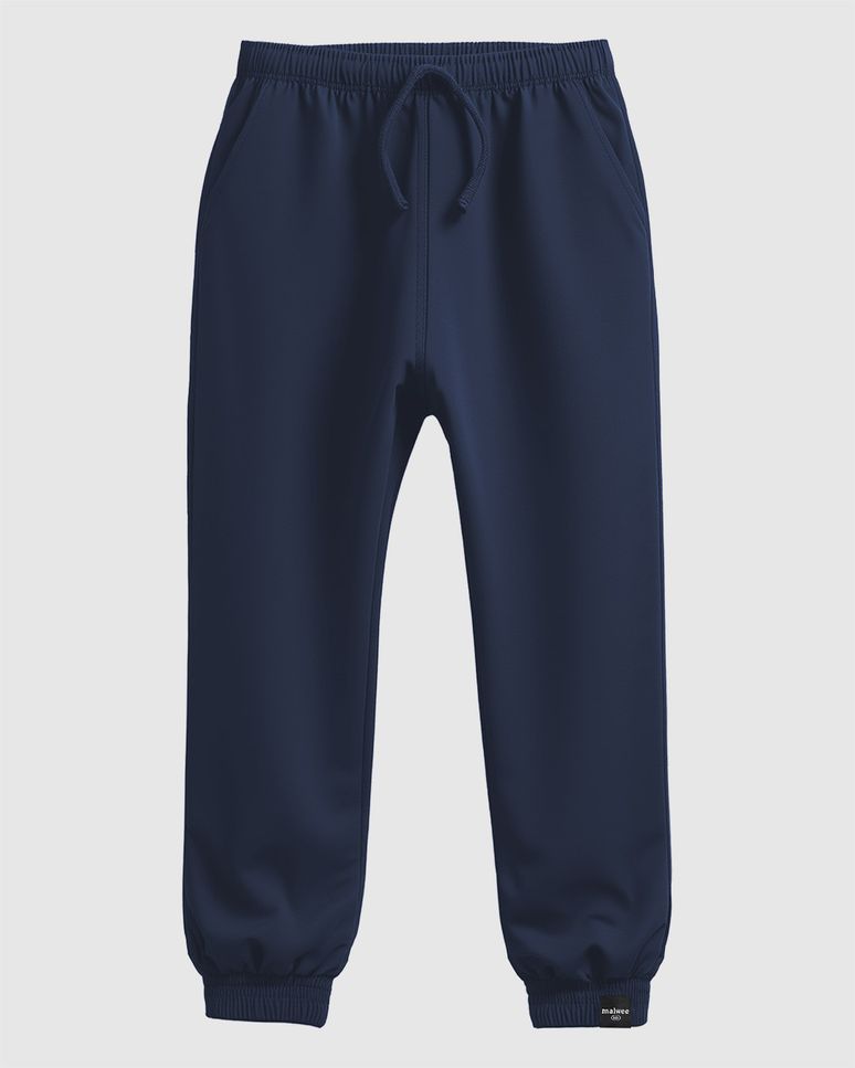 Calça Infantil Unissex Jogger Cadarço Decorativo Em Algodão Malwee Kids