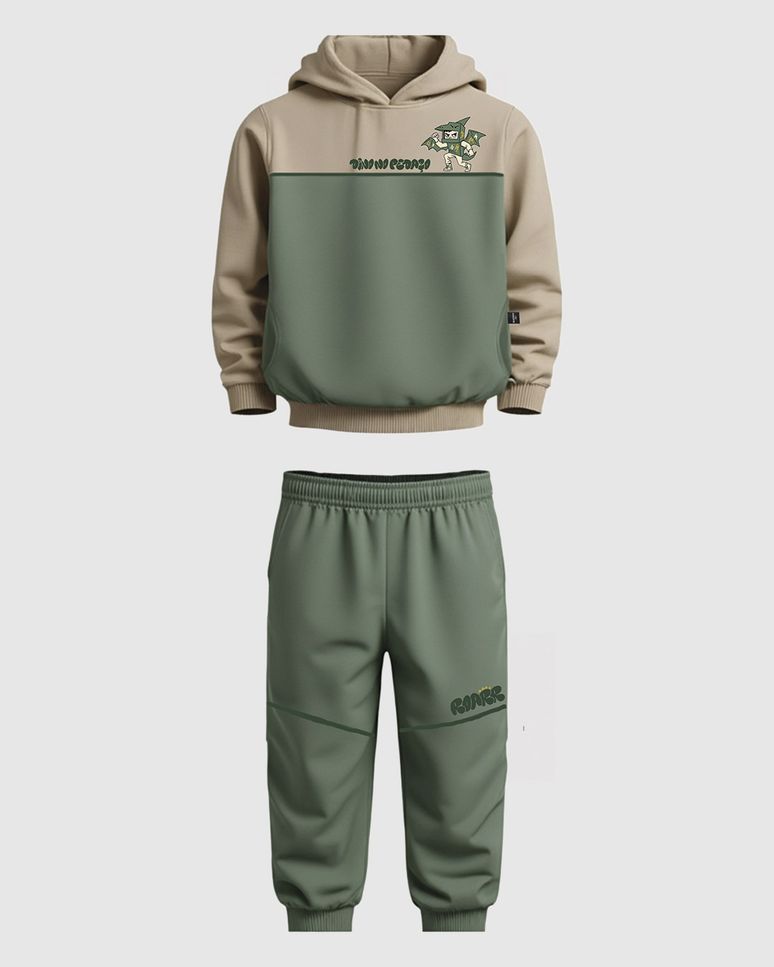 Conjunto Infantil Menino Blusão Bolso Funcional Em Moletinho Malwee Kids