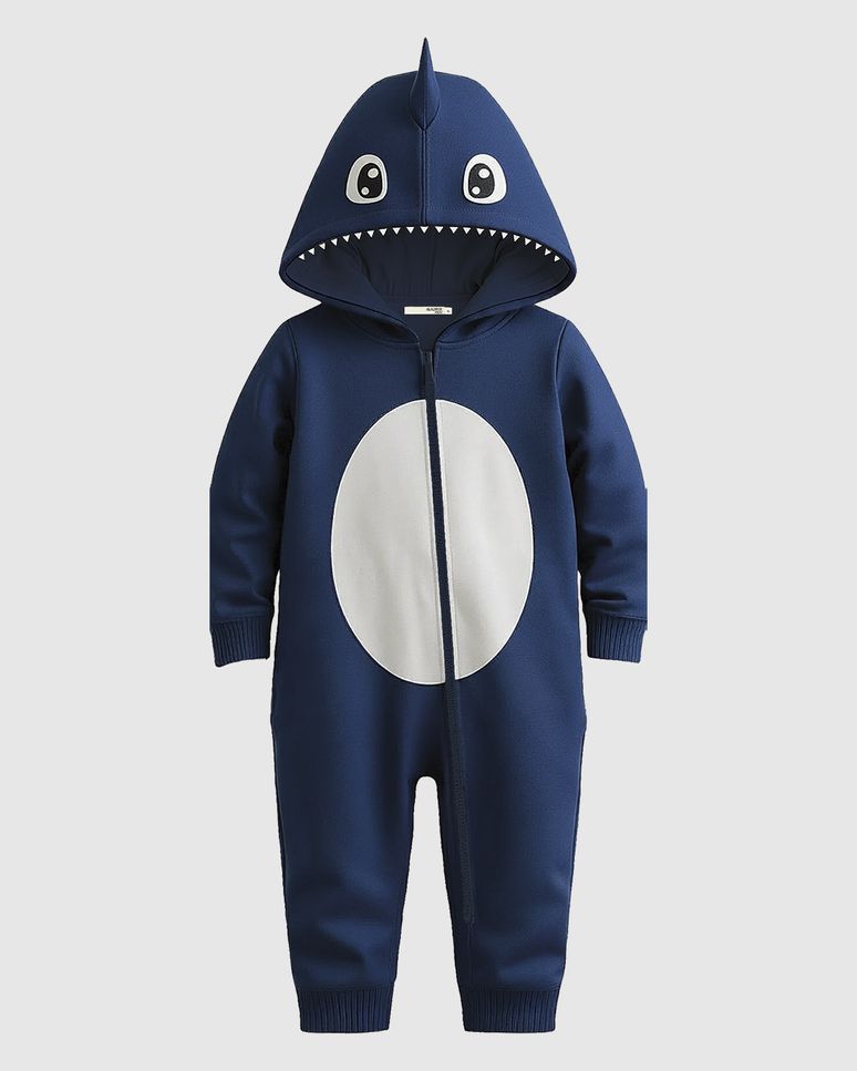 Pijama Macacão Infantil Menino Bordado + Aplique Em Fleece Malwee Kids