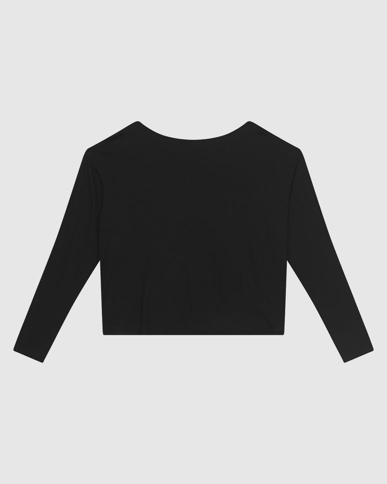 Blusa Feminina Decote Costas Degagê Detalhe Tule Em Viscose Stretch - ENFIM