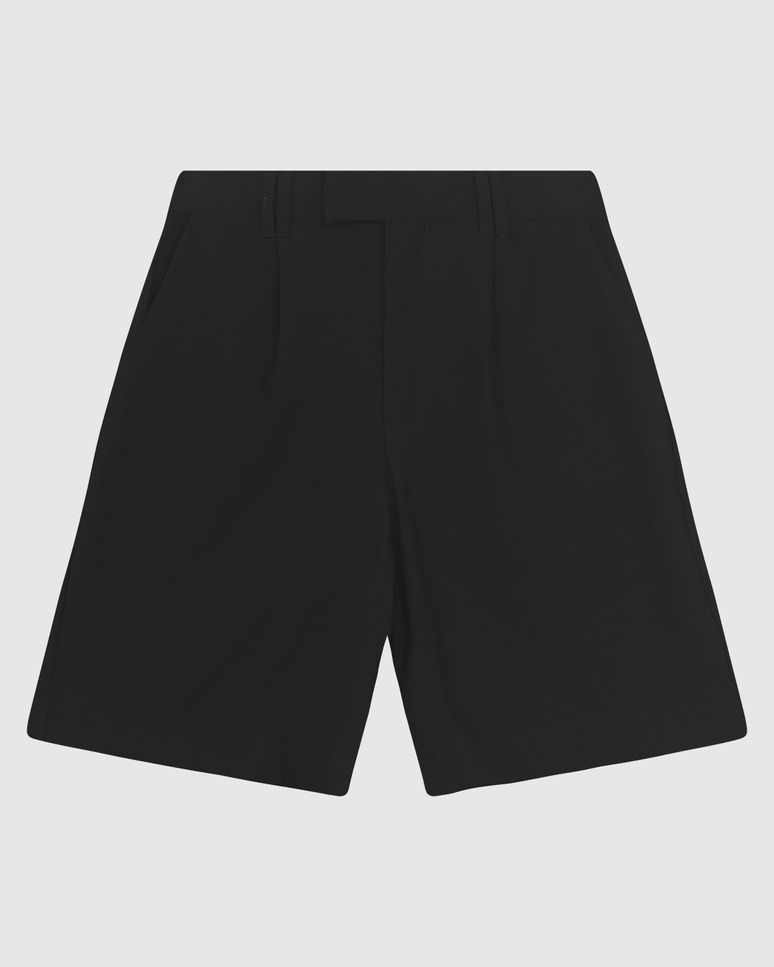 Bermuda Feminina Alfaiataria Bolso Funcional Em Viscose Sarjada - ENFIM