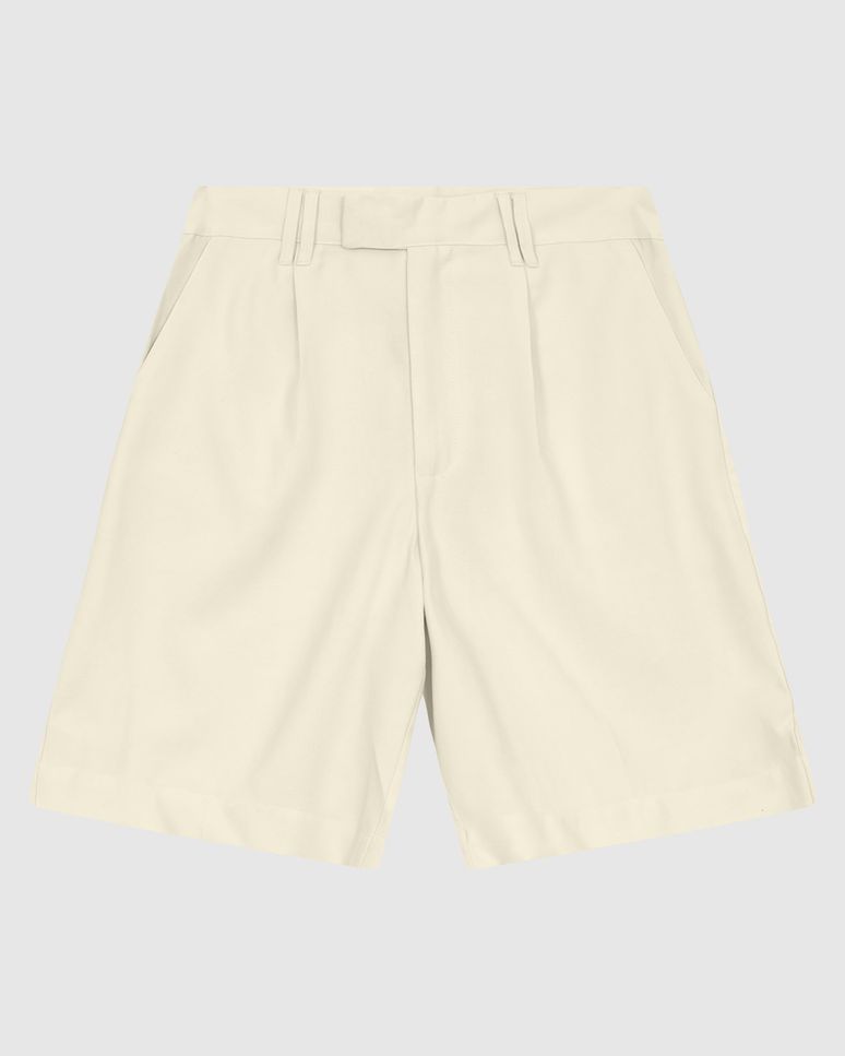 Bermuda Feminina Alfaiataria Bolso Funcional Em Viscose Sarjada - ENFIM