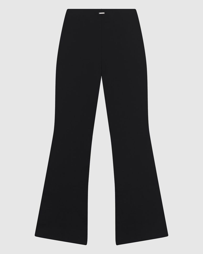 Calça Feminina Bootcut Detalhe Fenda Em Malha Interlock - ENFIM