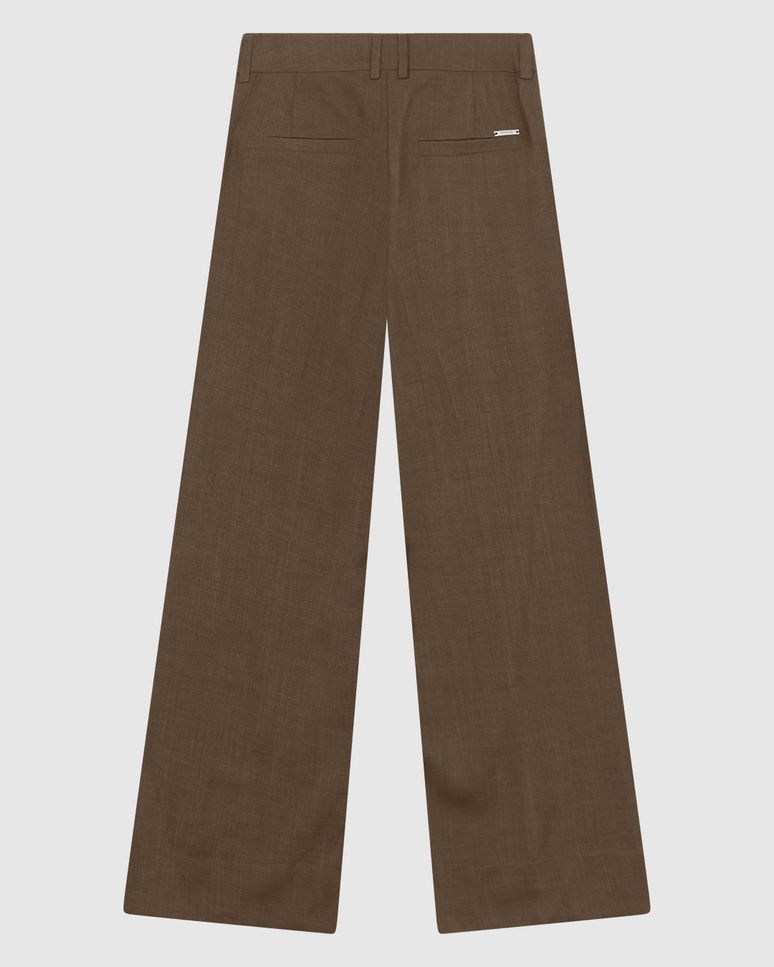 Calça Feminina Pantalona Bolso Funcional Em Tecido Alfaiataria - ENFIM