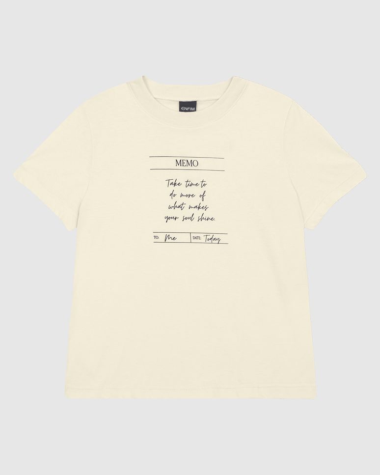 Camiseta Feminina Slim Soul Shine Em Algodão - ENFIM