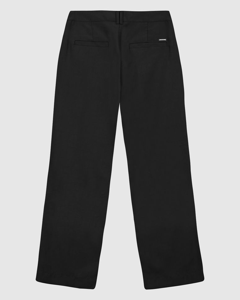 Calça Feminina Alfaiataria Bolso Embutido Em Viscose Sarjada - ENFIM