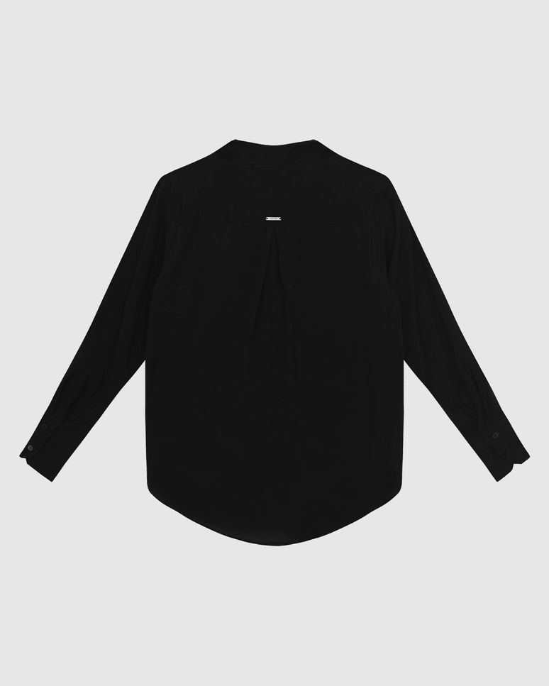 Camisa Tradicional Feminina Manga Longa Em Liocel - ENFIM