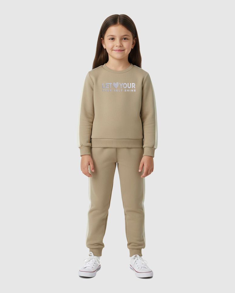 Conjunto Infantil Menina Blusão Let Your True Self Shine Malwee Kids