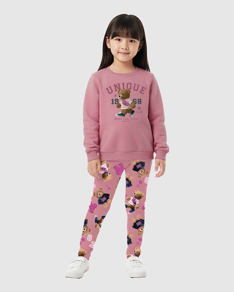 Blusão Infantil Menina Unique Super Cool Today Em Moletom Flanelado Malwee Kids