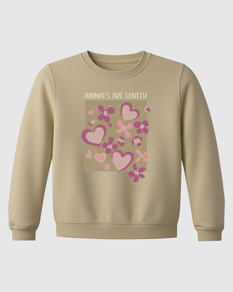 Blusão Infantil Menina Animals Are Lovely Em Moletom Flanelado Malwee Kids