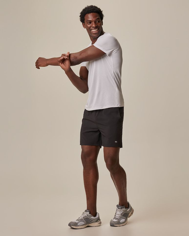 Shorts Esportivo Masculino Runner Bolso Zíper Em Tafetá Malwee Active