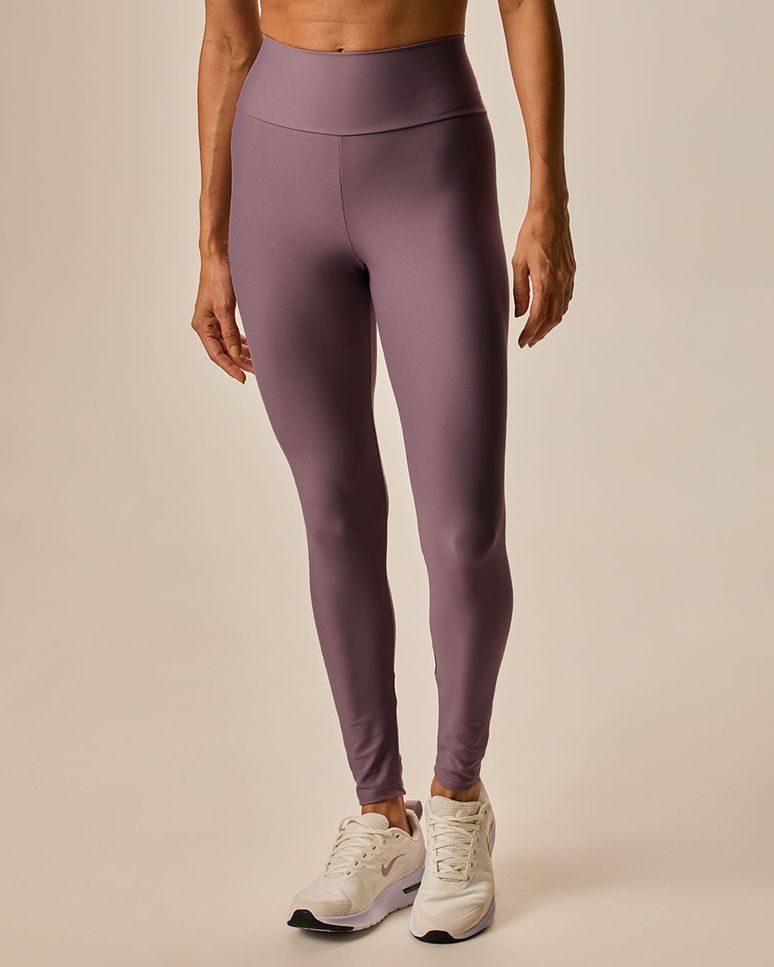 Calça Legging Esportiva Feminina Bolso Costas Em Malha Dry E Proteção UV50+ Malwee Active