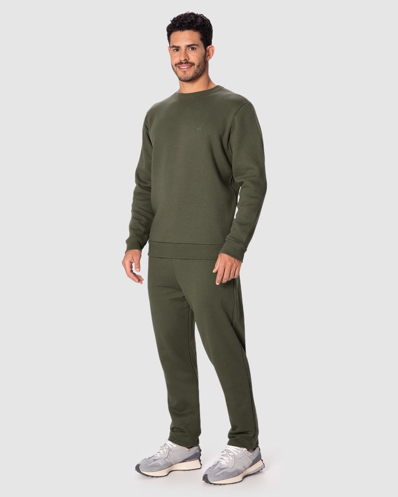 Blusão Masculino Regular Abraço Em Moletom Comfy Touch Flanelado