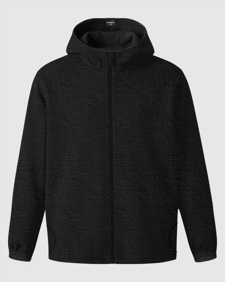 Jaqueta Infantil Menino Capuz E Bolso Funcional Em Malha Térmica Malwee Kids