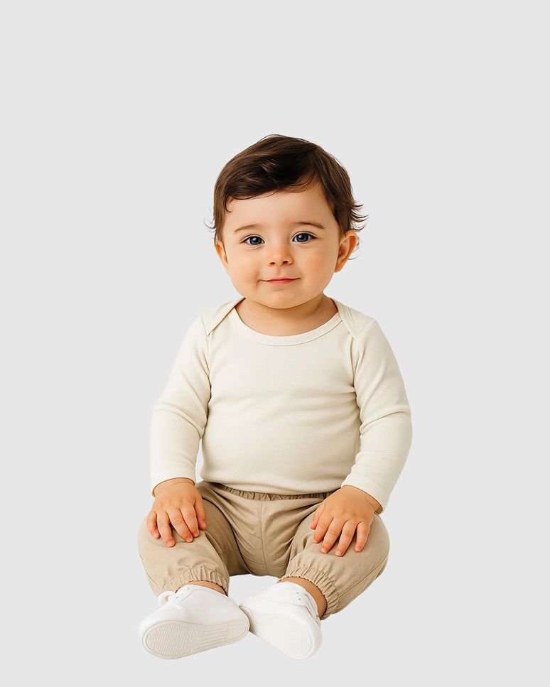 Body Bebê Unissex Manga Longa Repele Líquidos Malwee Kids