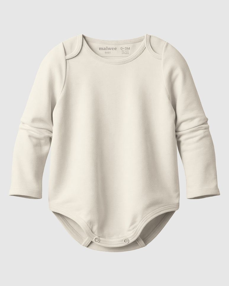 Body Bebê Unissex Manga Longa Repele Líquidos Malwee Kids