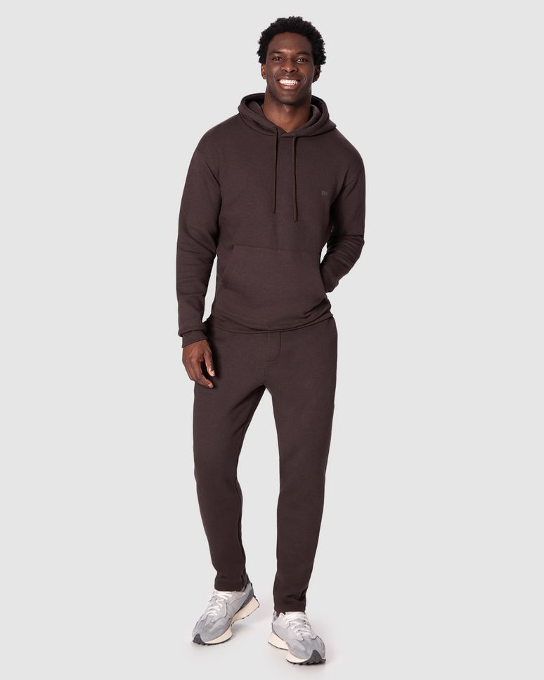 Calça Masculina Abraço Cadarço Interno Em Moletom Comfy Touch Flanelado