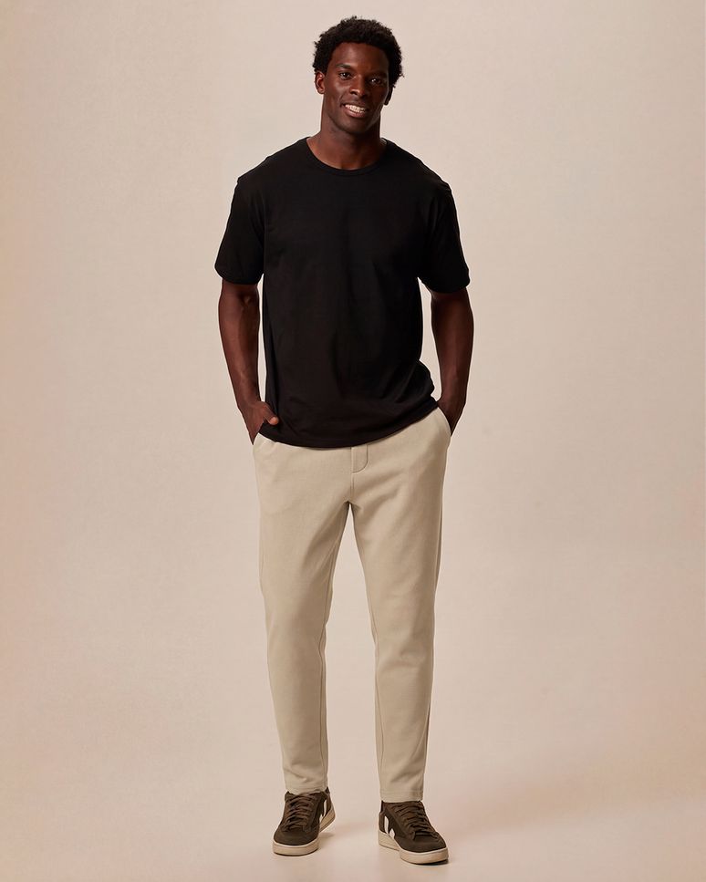 Calça Masculina Abraço Cadarço Interno Em Moletom Comfy Touch Flanelado