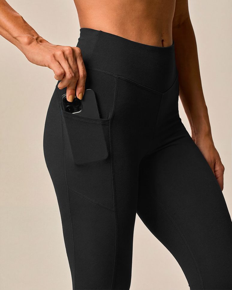 Calça Legging Esportiva Feminina Em Malha Poliamida Creponada Malwee Active