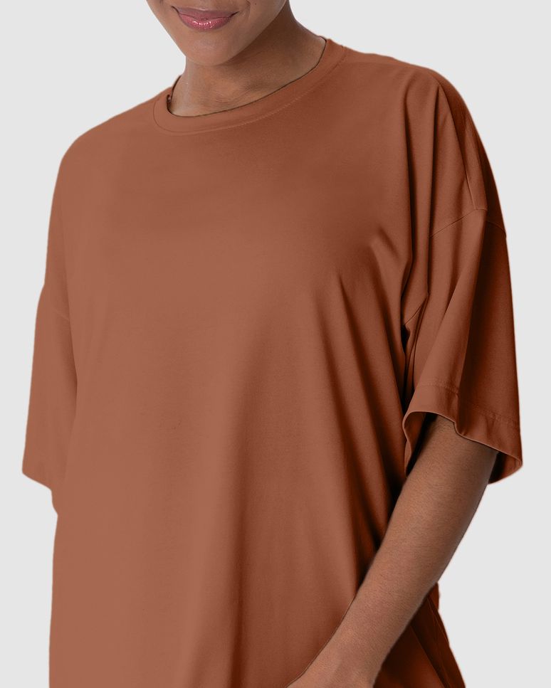 Blusa Esportiva Feminina Oversized Em Malha Dry E Proteção UV Malwee Active